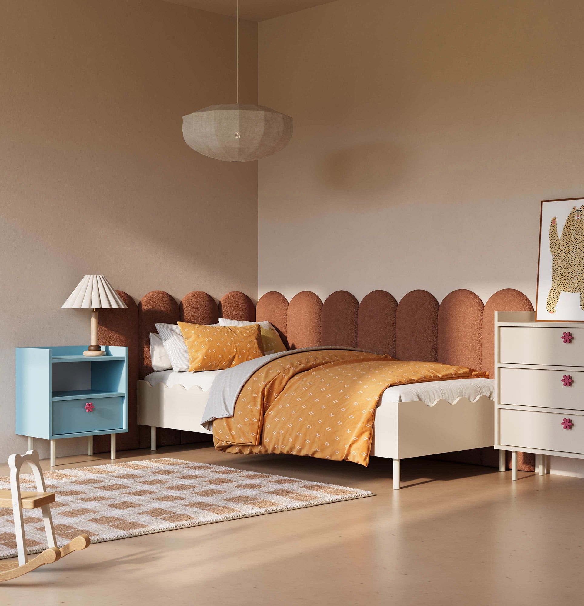 SIGI KIDS Nachttisch mit Regal und Schublade SNS04K