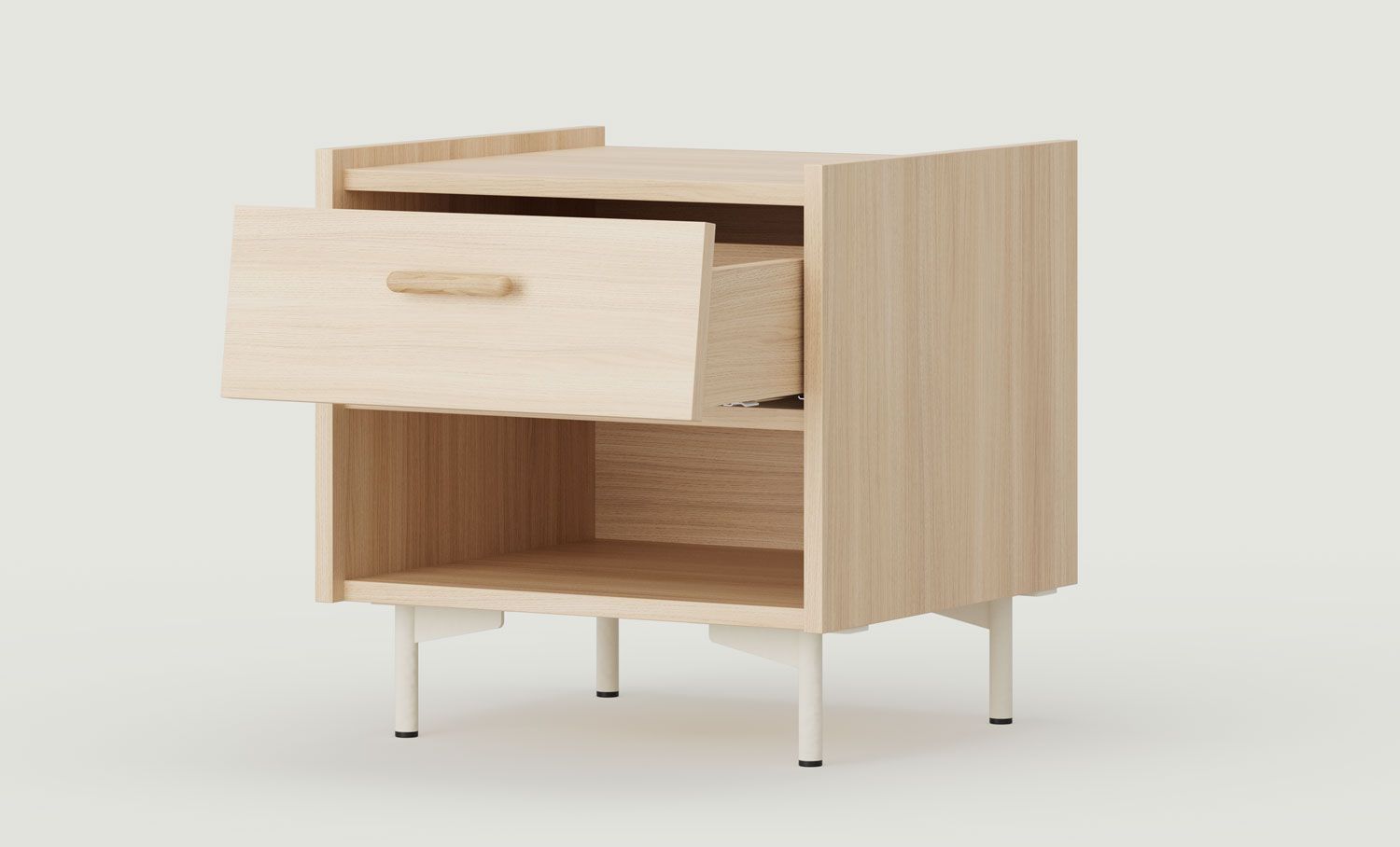 SKRA SKR22 Nachttisch
Farbe: Eiche Sand
Bein: Milky Way
Griff: Eiche Zigarre
                            
                            