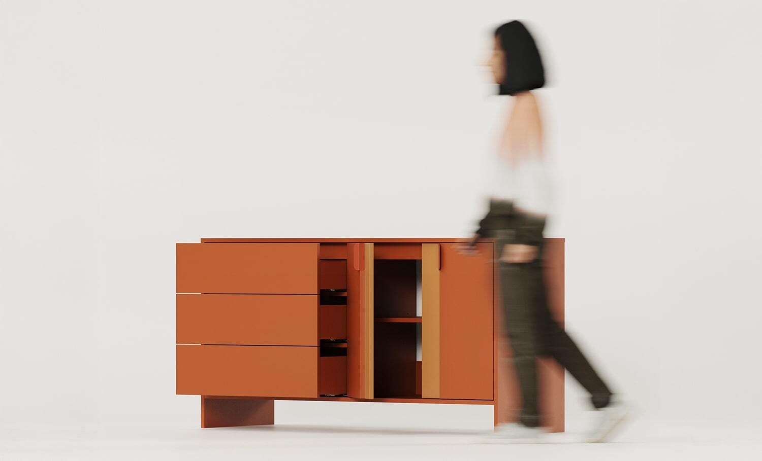 Unterschrank für zwei Waschbecken LAYERS LAY75
