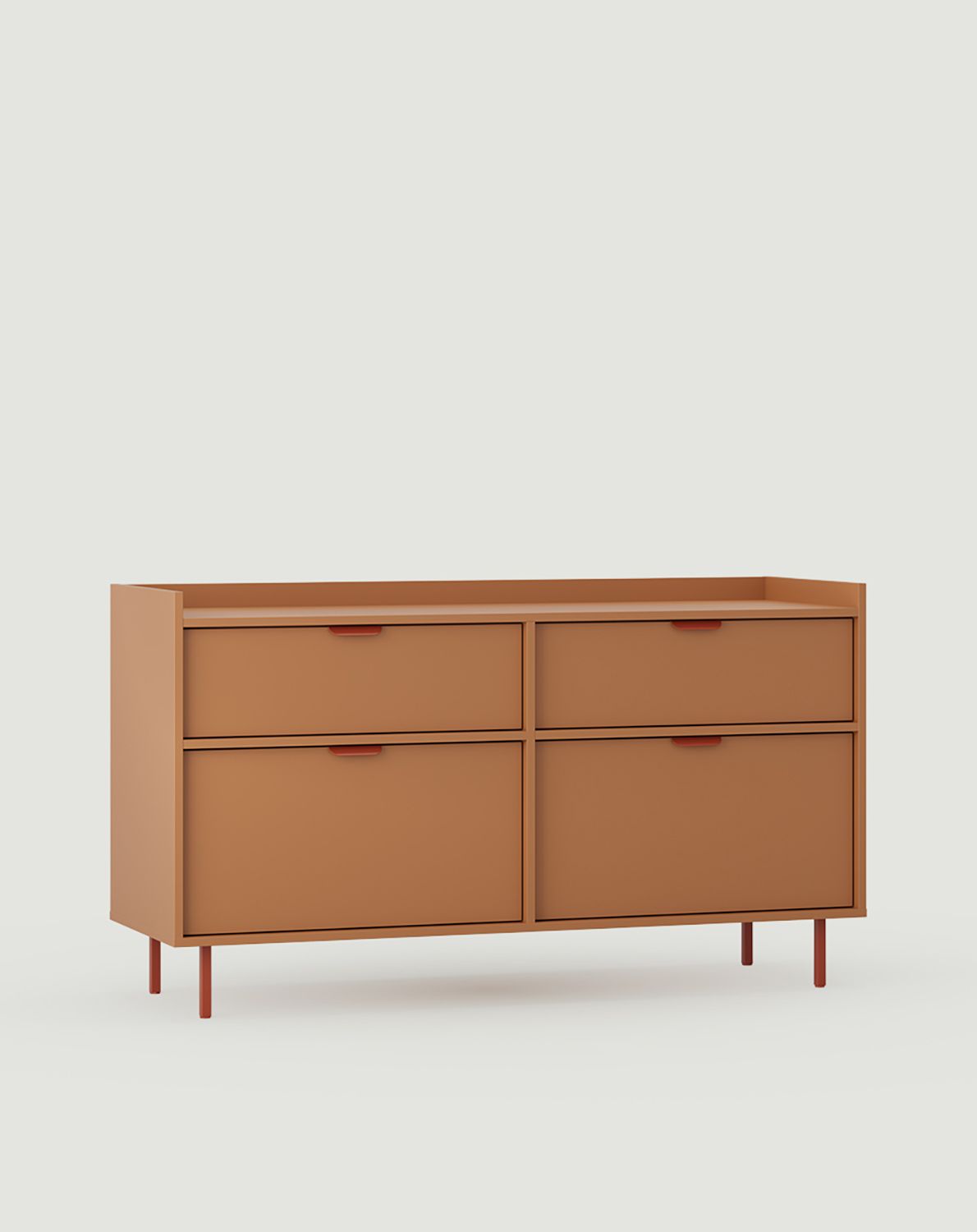 SIGI S2U03B Doppelwaschbeckenschrank
Farbe: Sahara Tief
Bein: Feuriges Terrakotta
Griff: LAYERS 110 Feuer-Terrakotta