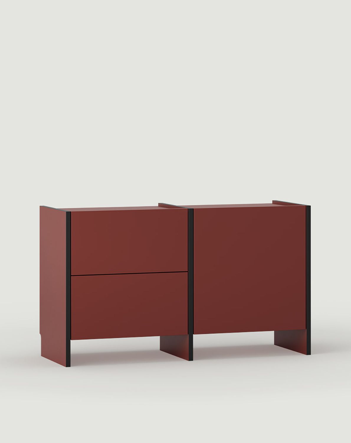 RTV-Schrank ASKA ASK10
Farbe: Burgund Marseille
Furnier: Schwarz