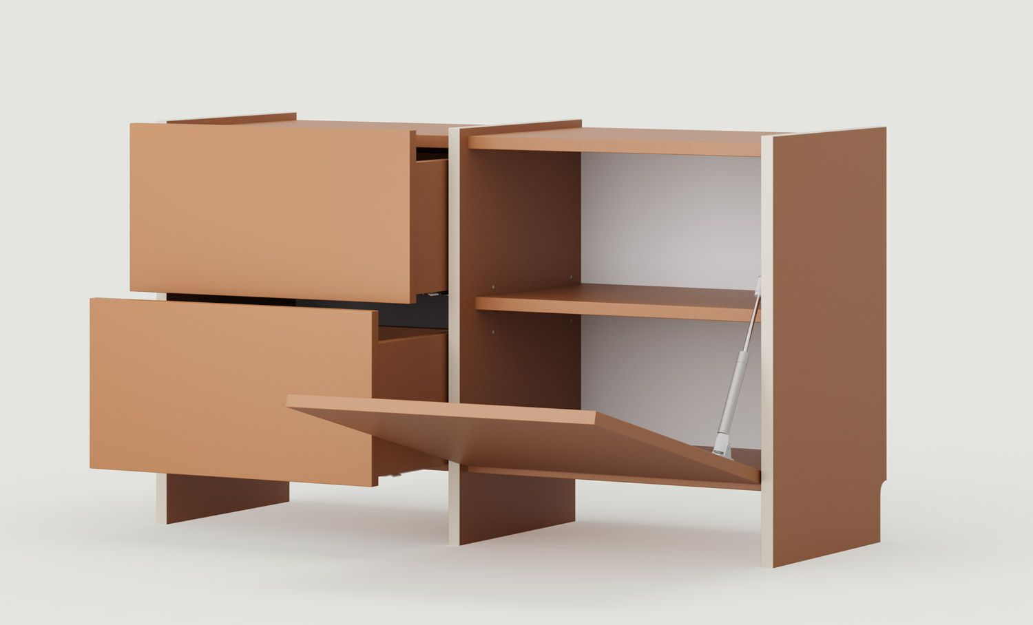 RTV-Schrank ASKA ASK10
Farbe: Sahara Tief
Furnier: Champagner Beige