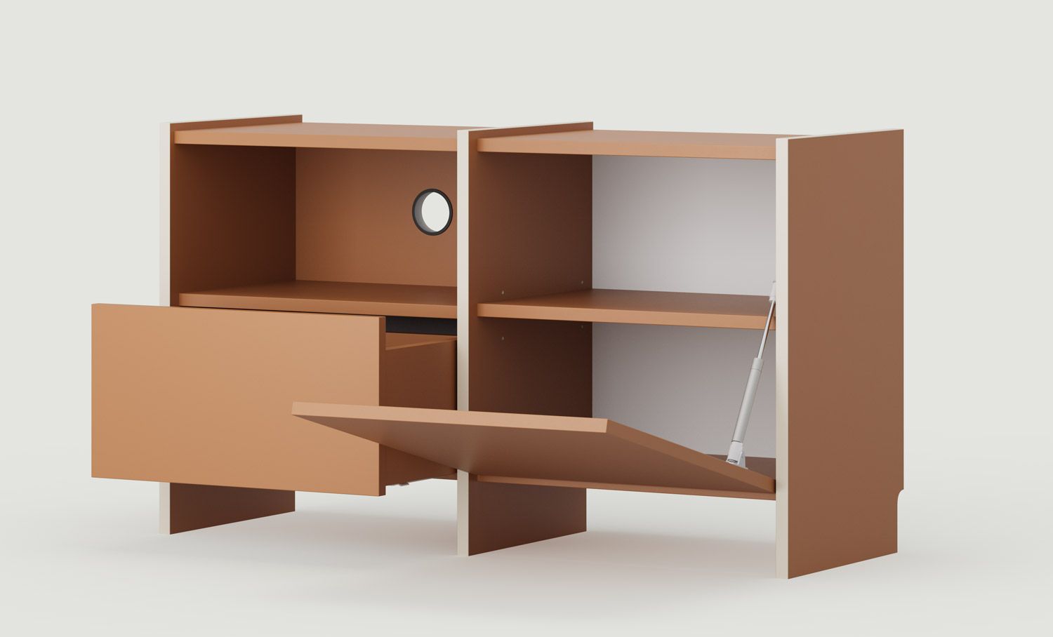 RTV-Schrank ASKA ASK11
Farbe: Sahara Tief
Furnier: Champagner Beige