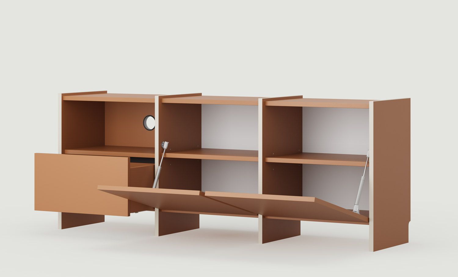 RTV-Schrank ASKA ASK15
Farbe: Sahara Tief
Furnier: Champagner Beige