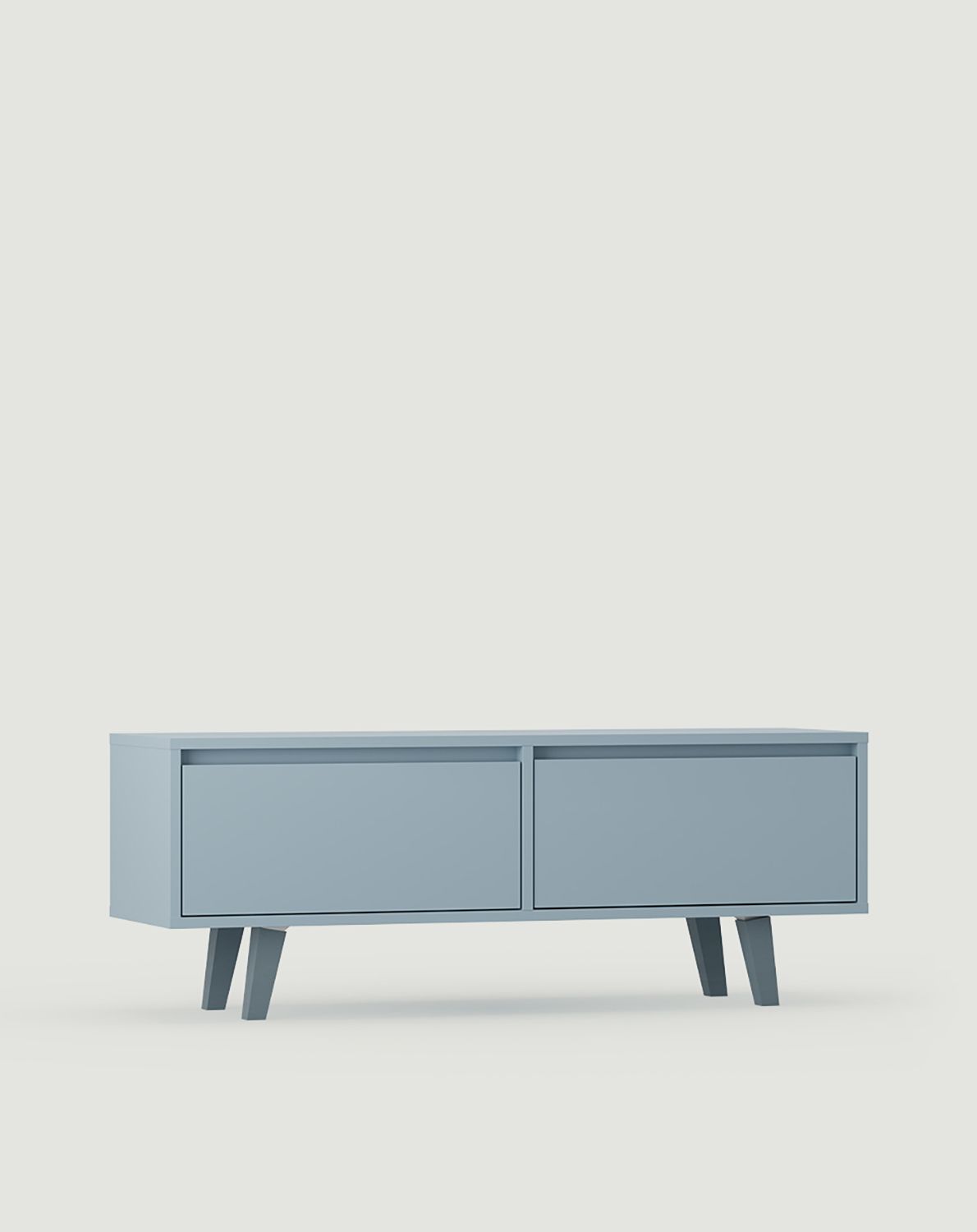 FENRIS RTV-Schrank FTV1K
Farbe: Taubenblau
Bein: Trapez Buche Esche