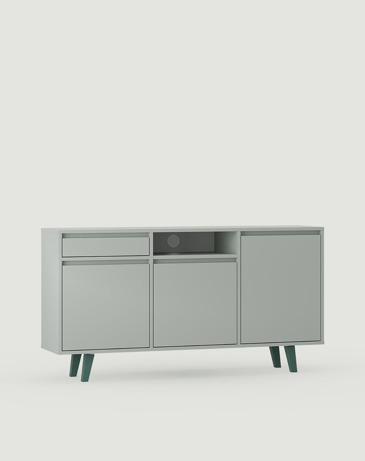 FENRIS RTV-Schrank FTV3S
Farbe: Milch Pistazie
Beine: Trapez Buche Seafoam Grün
