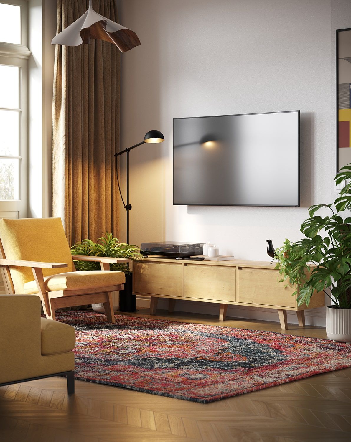 FENRIS RTV-Schrank FTV4K
Farbe: Eiche Hamilton
Beine: Trapezförmige Eiche geölt