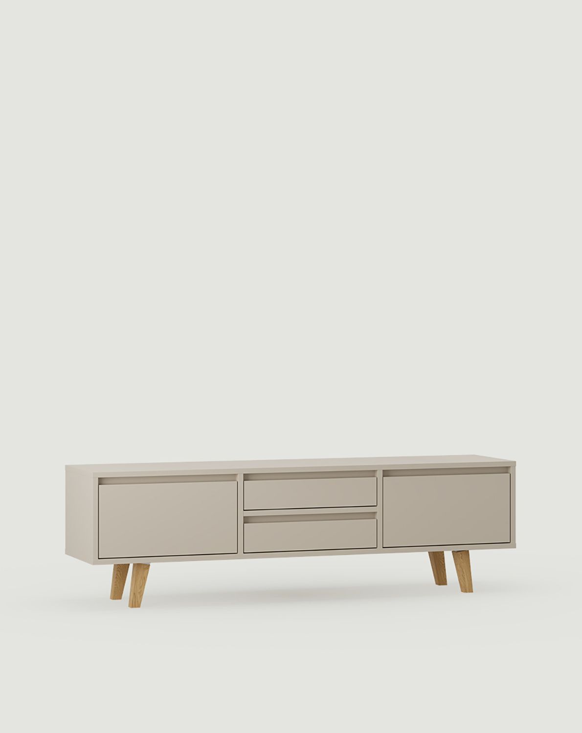 FENRIS RTV-Schrank FTV4S
Farbe: Champagner Beige
Beine: Trapezförmige Eiche geölt
