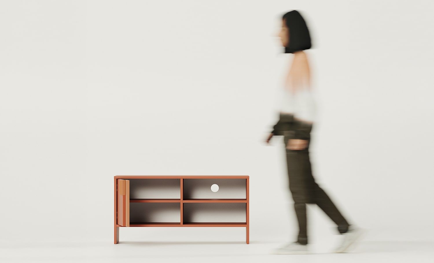 LAYERS RTV-Schrank LAY01
Farbe: Feuriges Terrakotta
Zweite Schicht Frontfarbe: Fire Terracotta
Griff: Griff LAYERS 110 Feuer-Terracotta