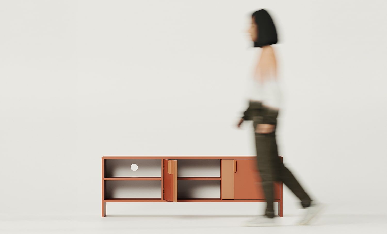LAYERS RTV-Schrank LAY02
Farbe: Feuriges Terrakotta
Zweite Schicht Frontfarbe: Fire Terracotta
Griff: Griff LAYERS 110 Feuer-Terracotta