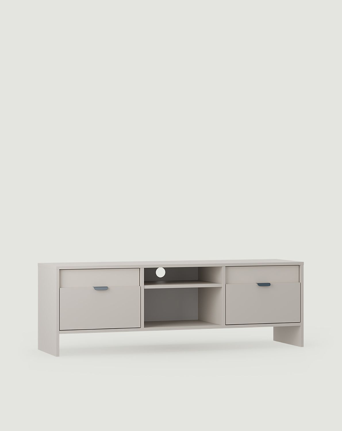 LAYERS RTV-Schrank LAY03
Farbe: Woolly Cashmere
Farbe der zweiten Schicht der Vorderseite: Wrapping Cashmere
Griff: LAYERS 110 Night Sailing Griff