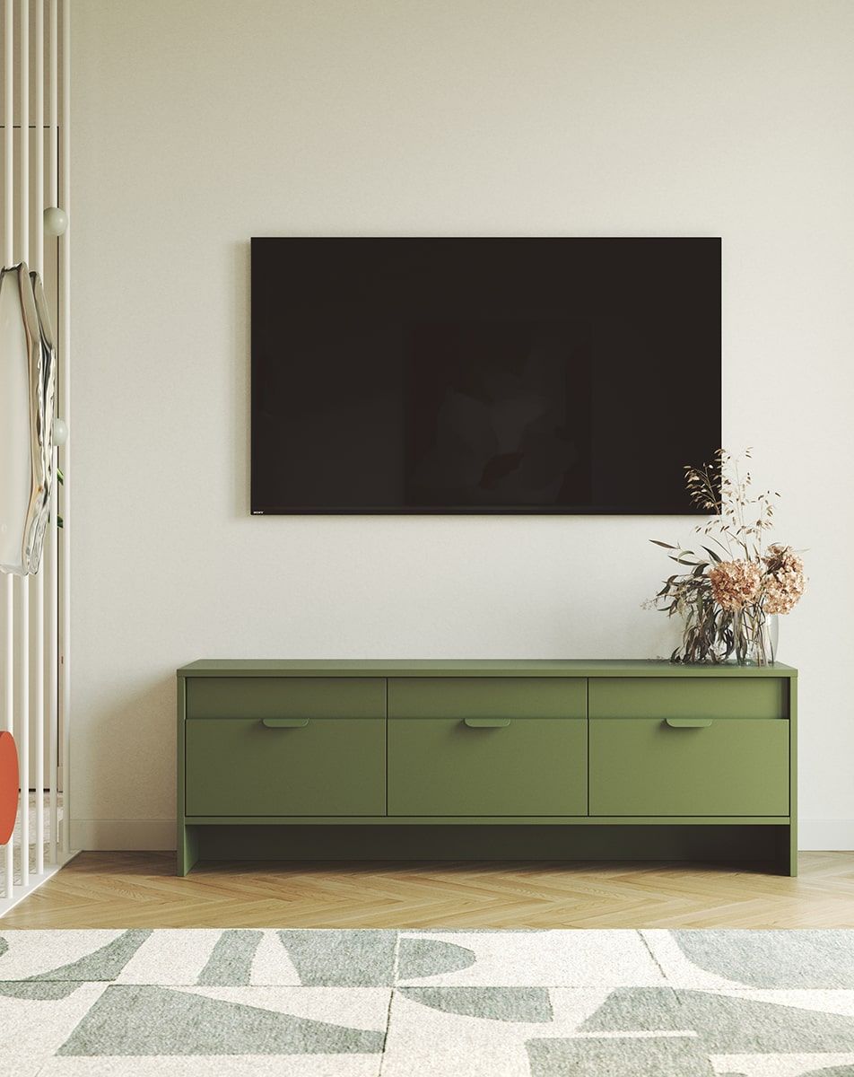 LAYERS RTV-Schrank LAY05
Farbe: Zypressengrün
Farbe der zweiten Schicht Vorderseite: Zypressengrün
Griff: Griff LAYERS 110 Zypressengrün