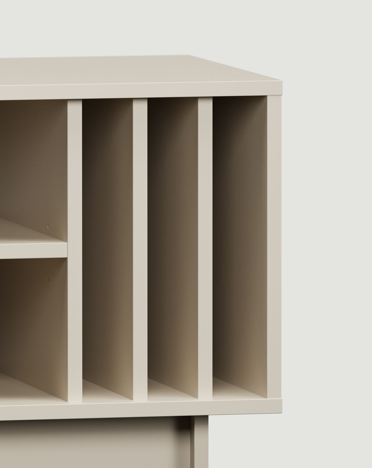 KABE KTV2W Vinyl-RTV-Schrank im JAPANDI-Stil
Farbe: Champagner Beige