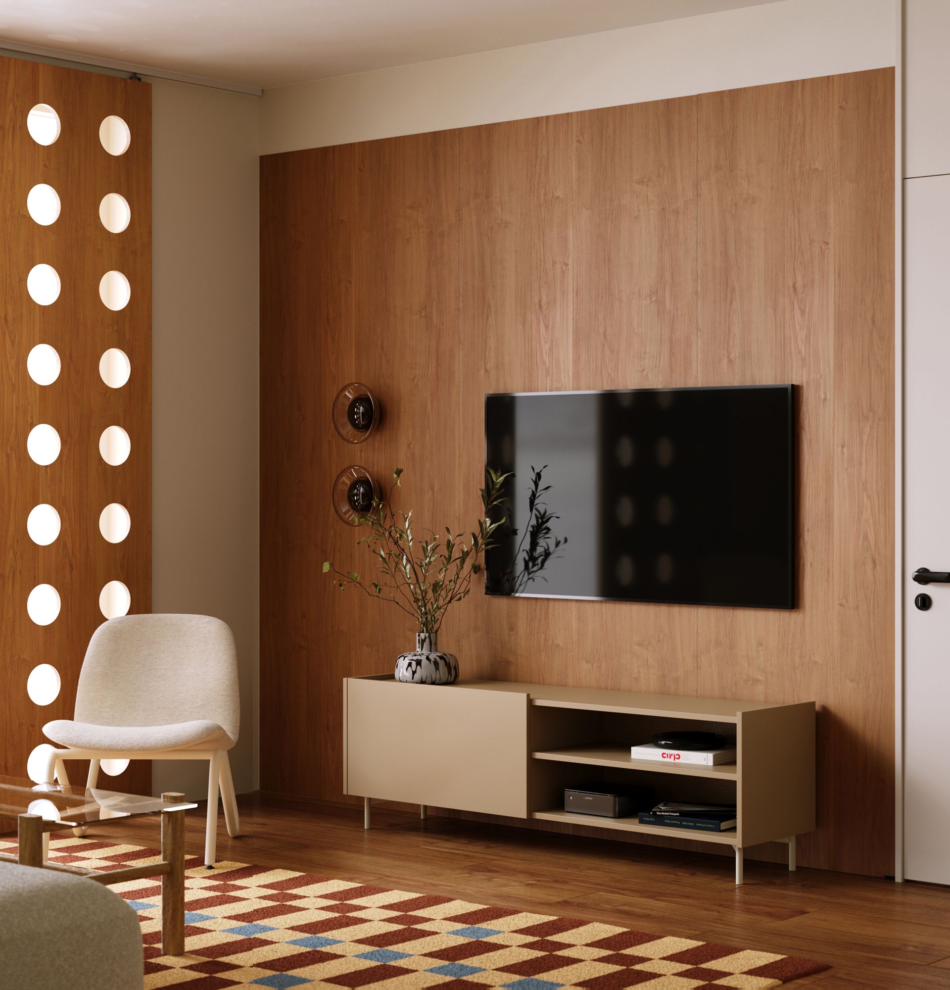 RTV SKRA SKR05 Schrank
Farbe: Cappuccino
Beine: SKRA Milky Way

                            