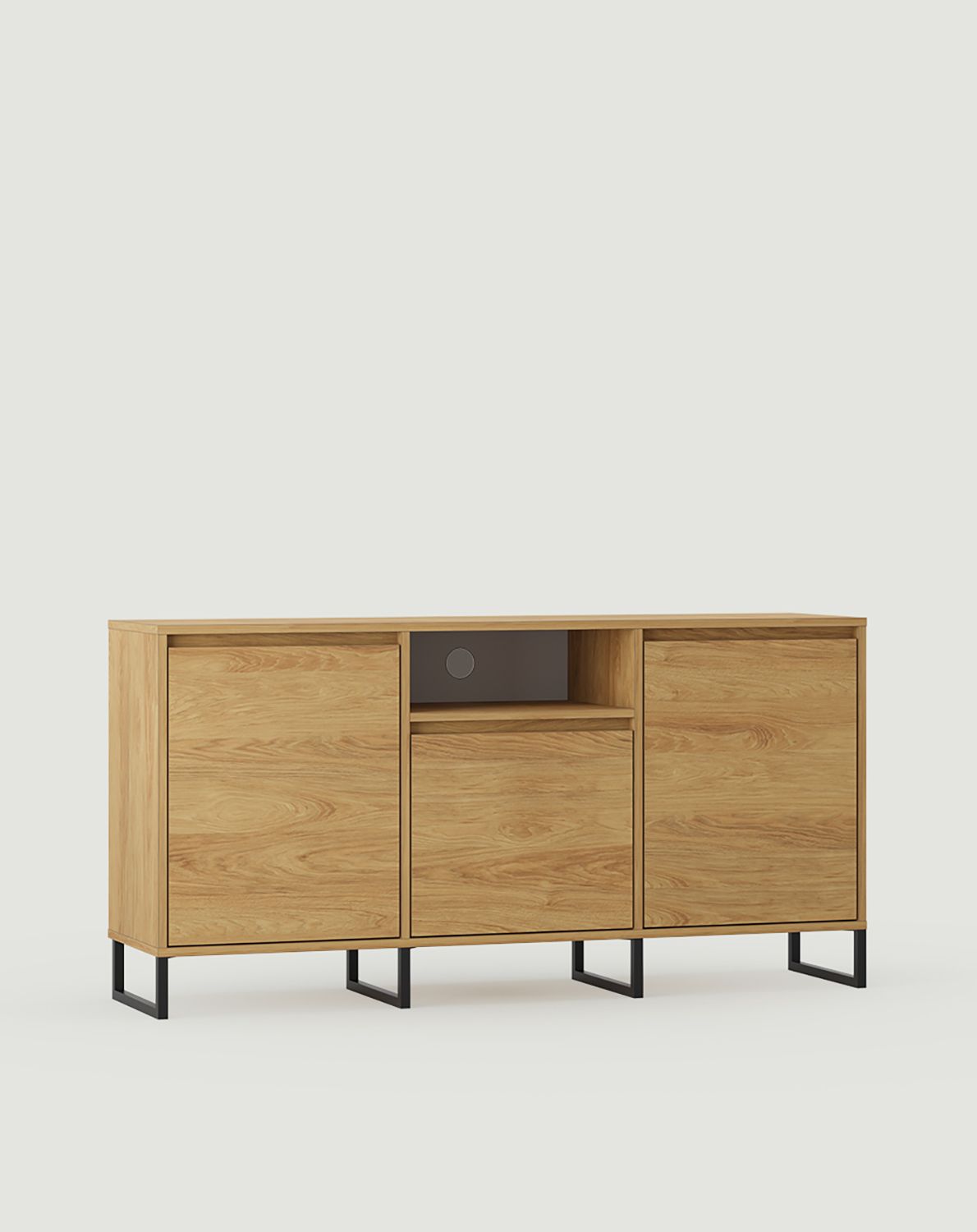 RTV-Schrank ODIS BTV3K
Farbe: Hickory Natur
Farbe der Beine: Bein Schwarz
                            