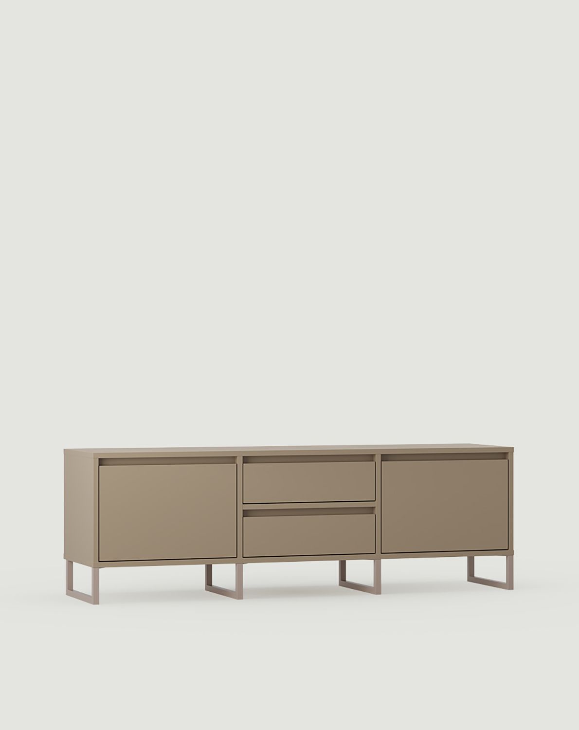 RTV-Schrank ODIS BTV4S
Farbe: Cappuccino
Farbe des Fußes: Fuß in grau-beige
                            
