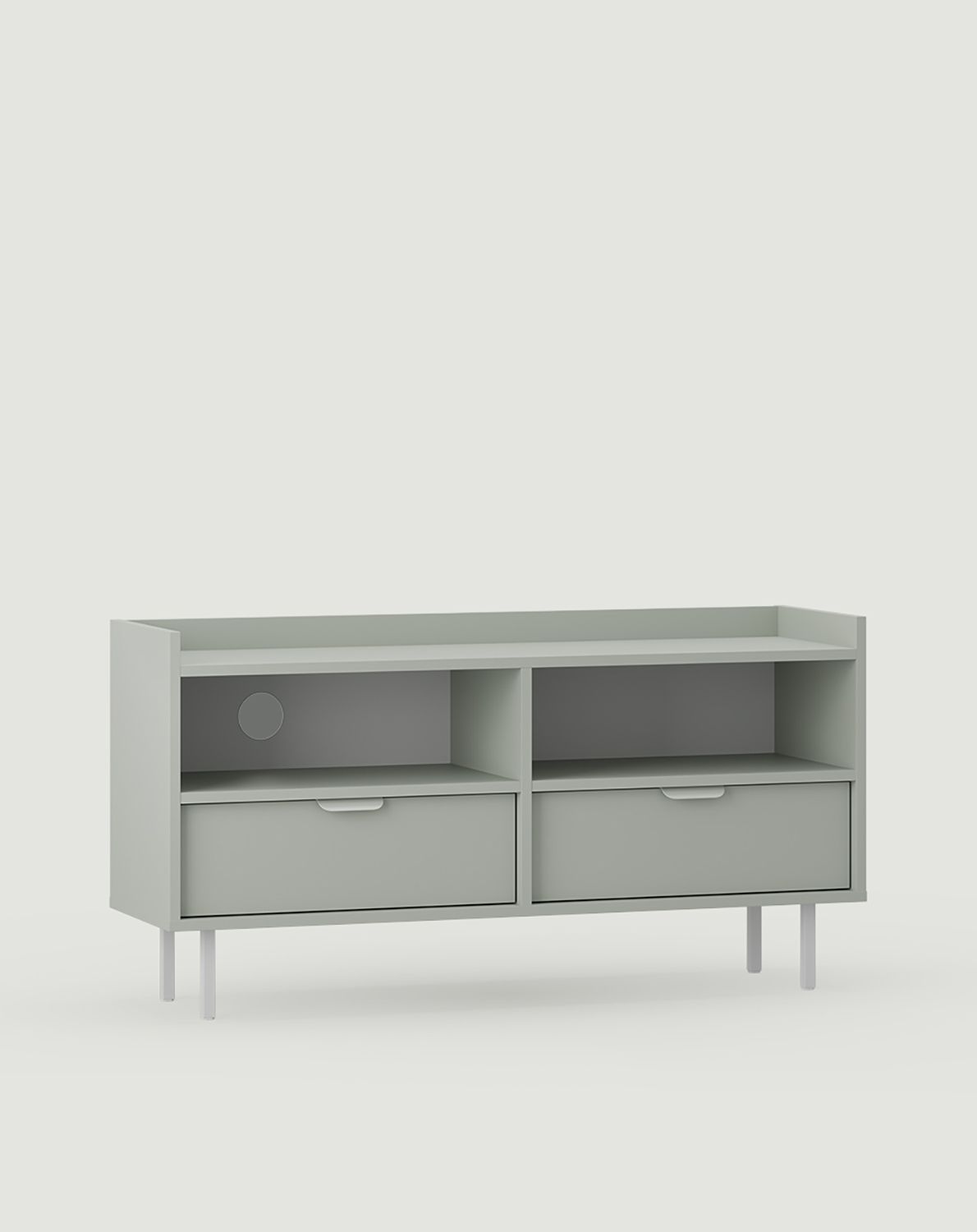 RTV-Schrank SIGI S2TV5
Farbe: Milk Pistachio
Fuß: Weiß
Griff: Kantengriff LAYERS 110 Milchpistazie