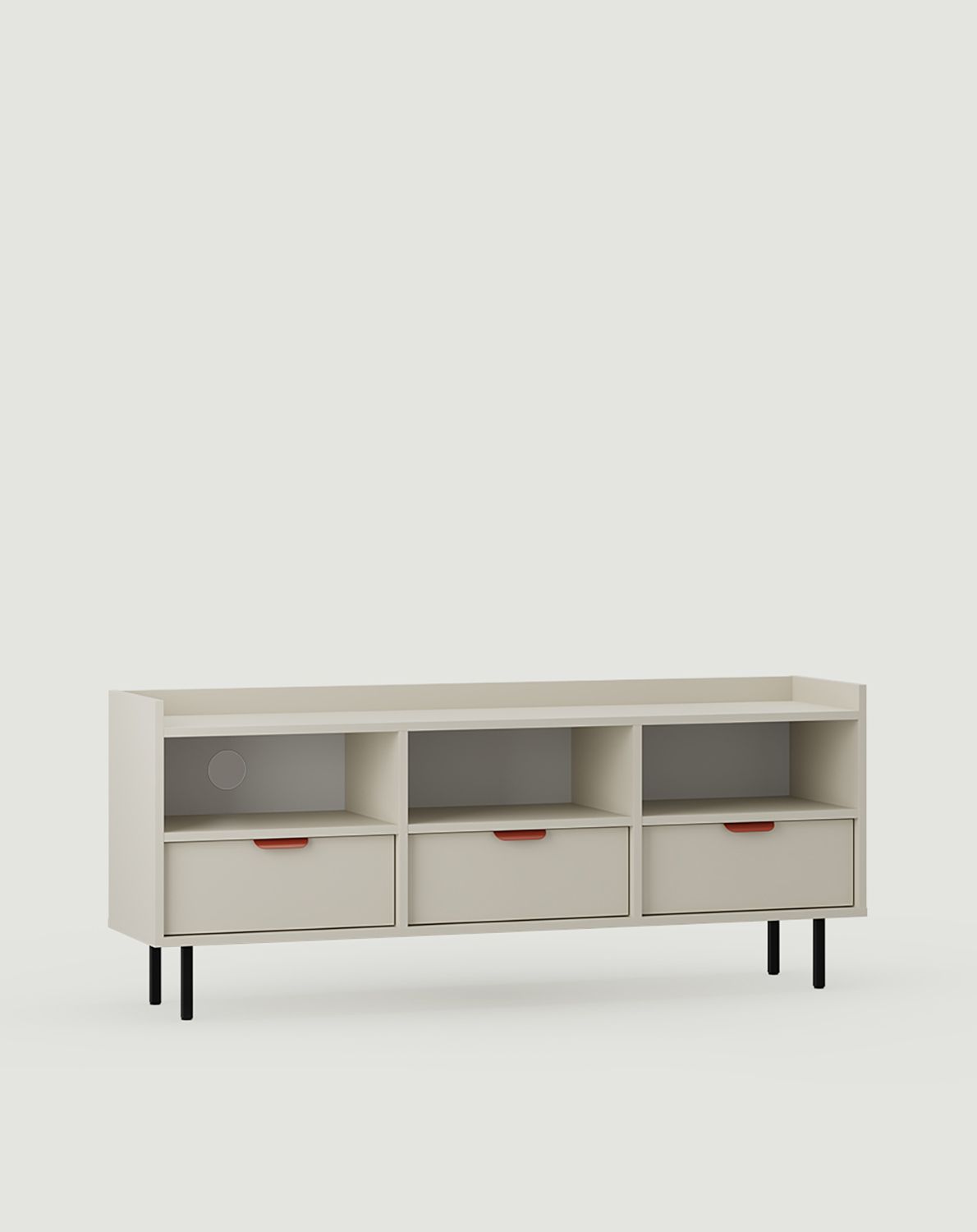 RTV SIGI STV3S Schrank
Farbe: Feuriges Terrakotta
Bein: Schwarz
Griff: LAYERS 110 Feuer-Terrakotta