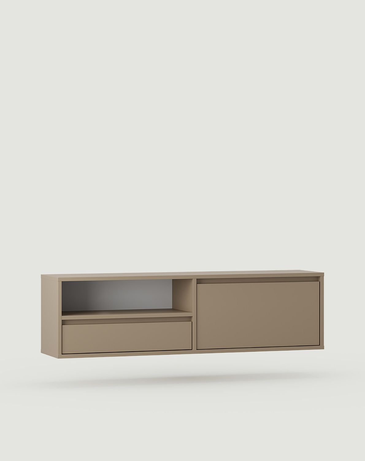 UBBE WTV1 wandmontierter RTV-Schrank
Farbe: Cappuccino
                            