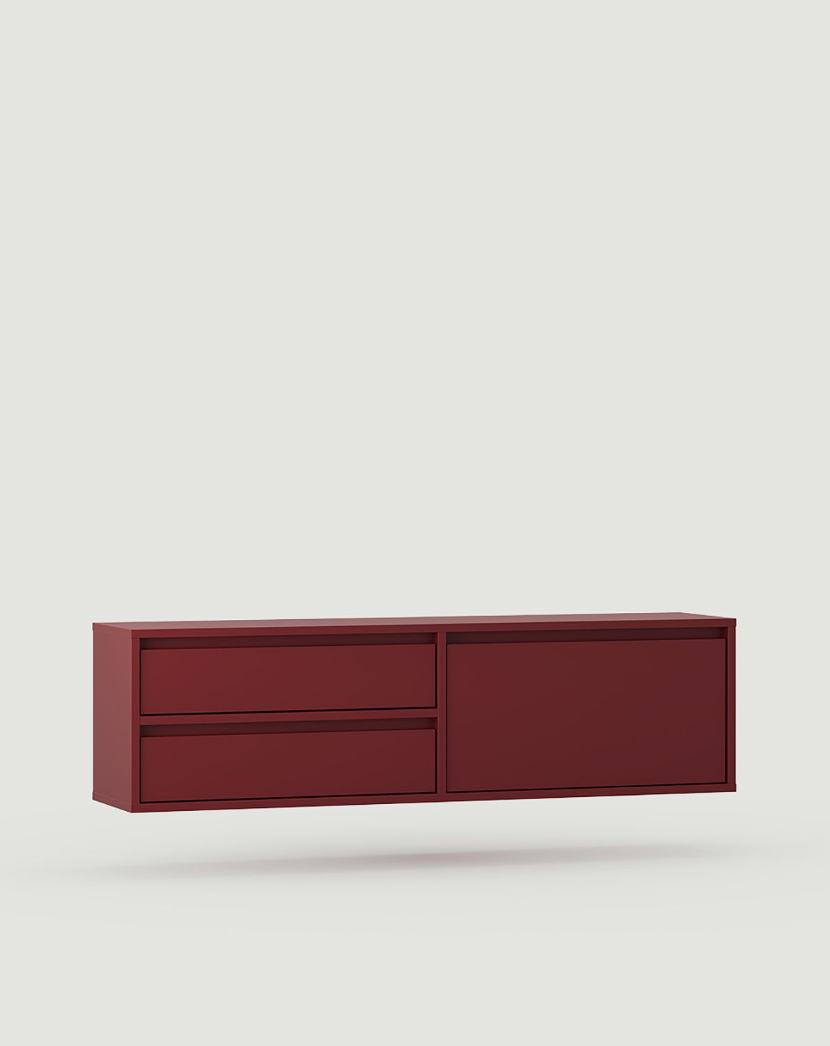 UBBE WTV1S RTV-Wandschrank
Farbe: Burgund Marseille