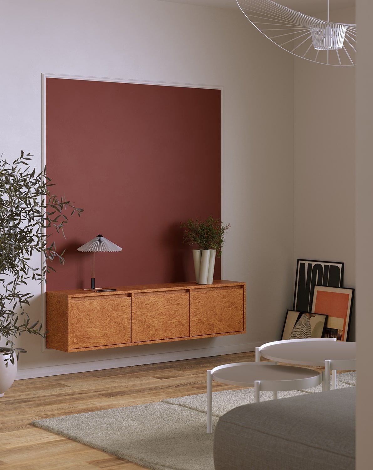 UBBE WTV4K RTV-Wandschrank
Farbe: Nussbaum Nussbaum Schachbrettfurnier Alpi