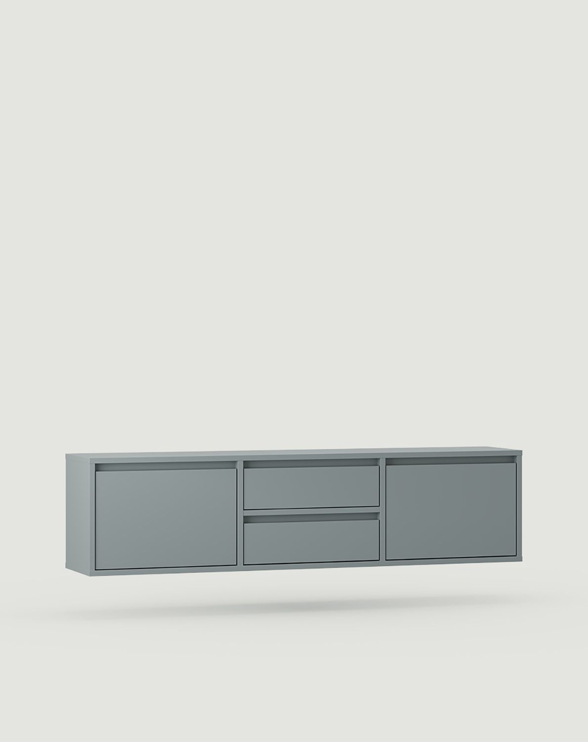 UBBE WTV4S wandmontierter RTV-Schrank
Farbe: Twilight Blue