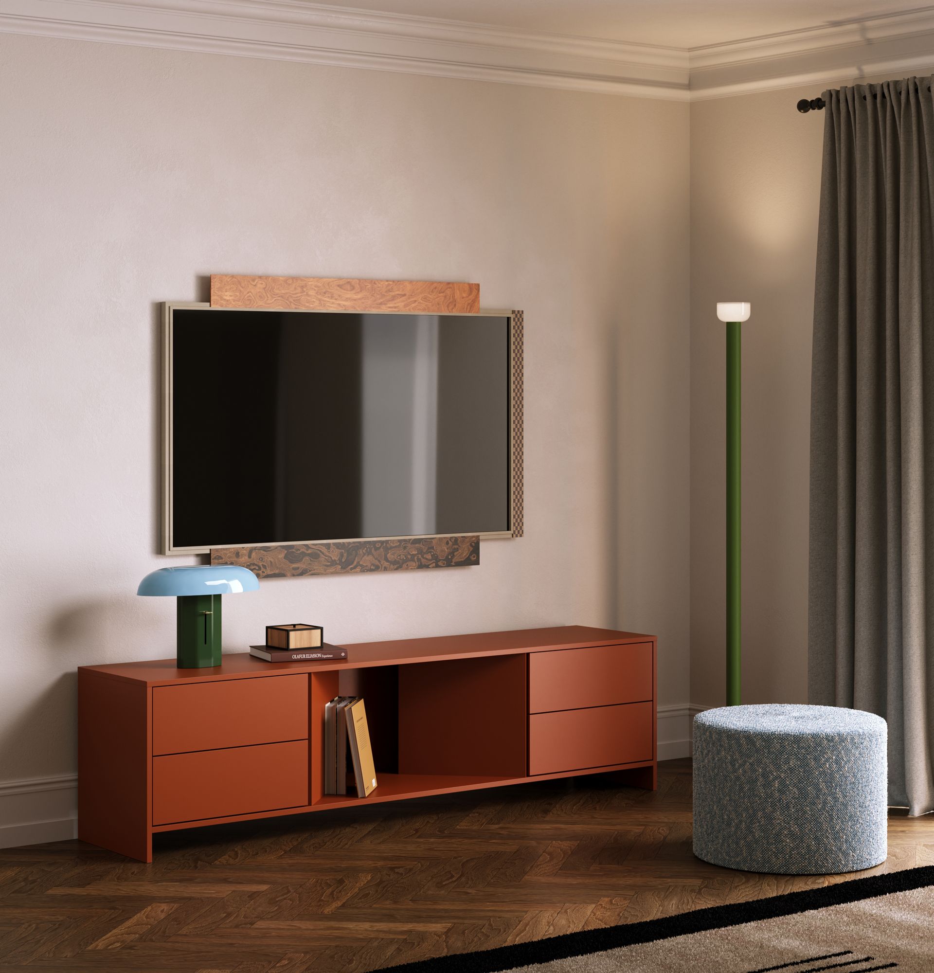 RTV-Schrank YUTO YTV01
Farbe: Feuriges Terrakotta
                            