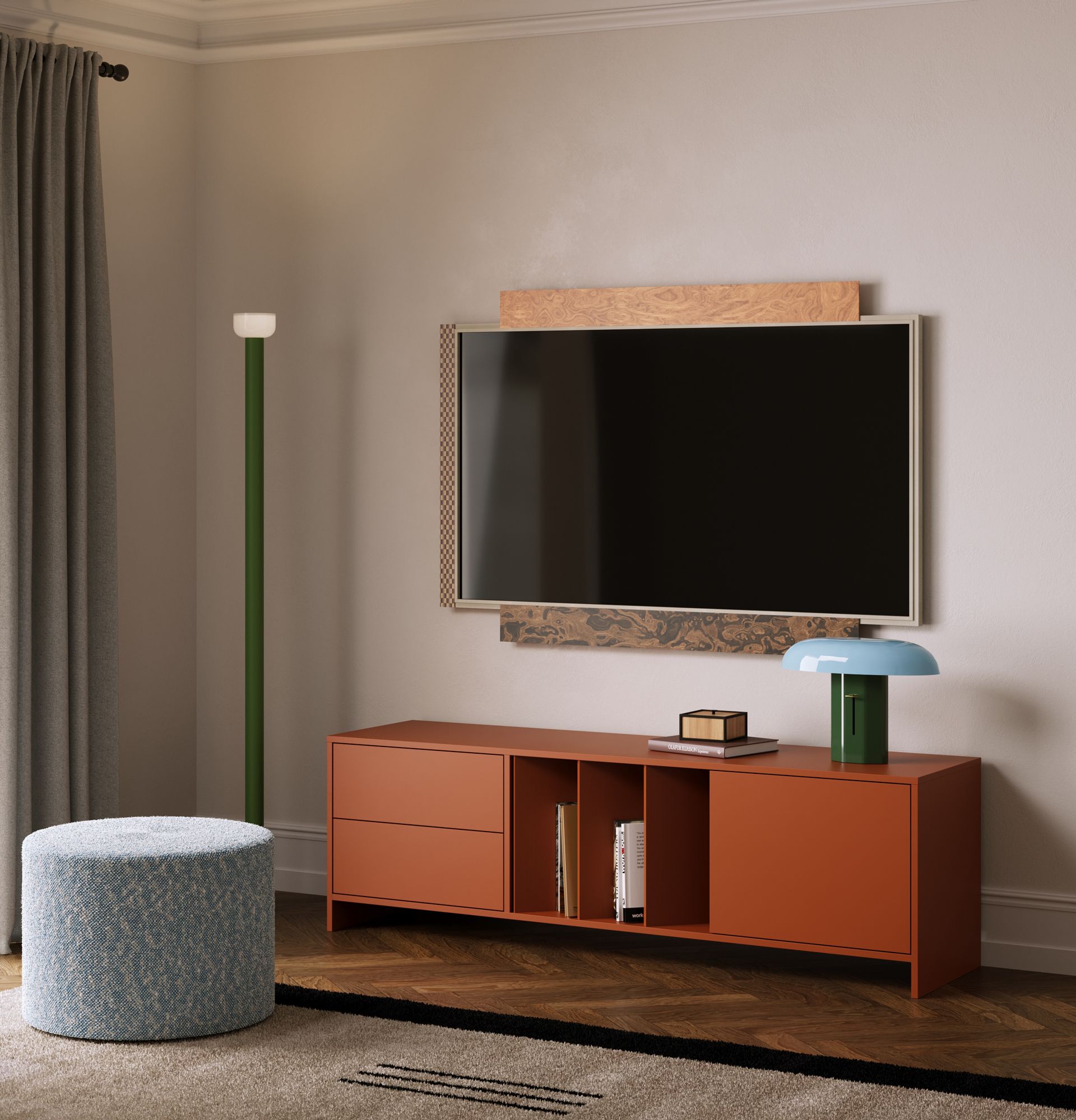 RTV-Schrank YUTO YTV03
Farbe: Feuriges Terrakotta