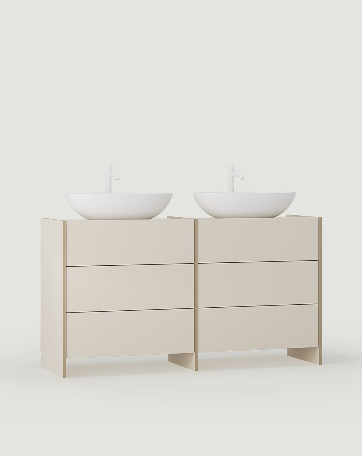 Schrank mit zwei Waschbecken OMNIRES ASKA ASK29
Farbe: Champagner Beige
Furnier: Cappuccino