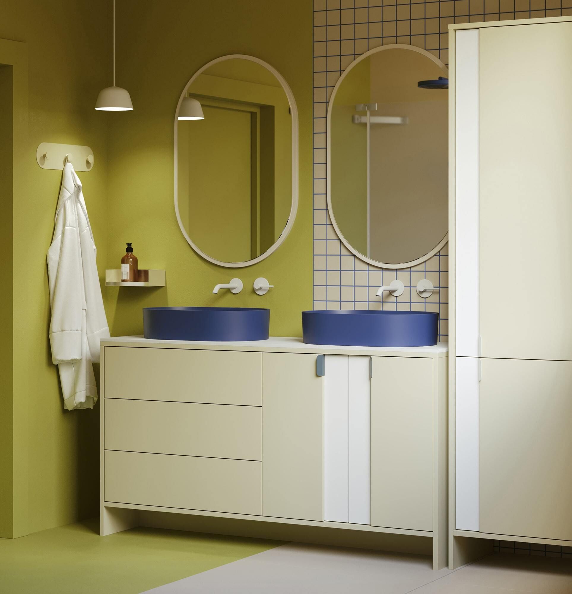 Unterschrank für zwei Waschbecken LAYERS LAY75
