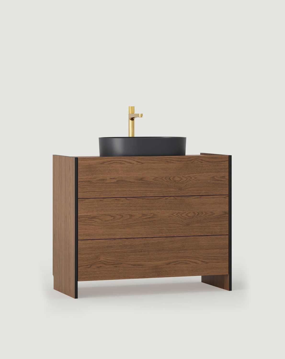 Schrank mit Waschbecken OMNIRES ASKA ASK28
Farbe: Rustikale Eiche
Furnier: Schwarzer Onyx