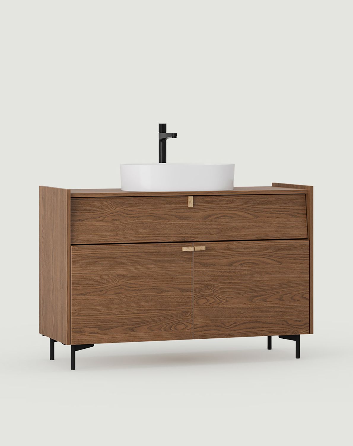 Schrank mit Waschbecken OMNIRES SKRA SKR67
Farbe: Eiche Havanna
Griff: Eichenholzkeil
Bein: Schwarz
Waschbecken: OVO M+ Weiß
Wasserhahn: High Contour Anthrazit