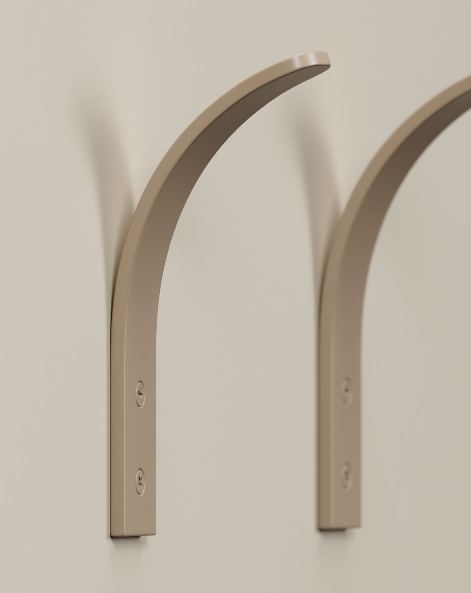 Kleiderbügel RAGNAR RA26
Farbe: Champagner Beige
Haken: Cappuccino Stahlbogen